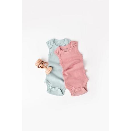 BabyCosy Organic  Body, ärmellos, 2 Pack 