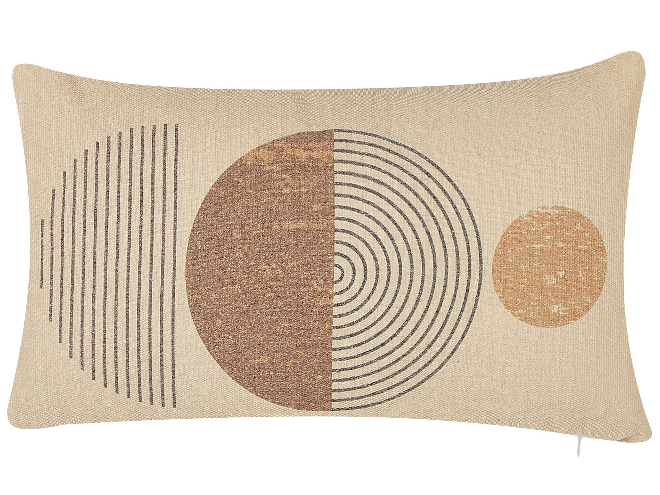 Beliani Lot de 2 coussins en Polyester Moderne AMARANTH  