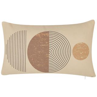 Beliani Lot de 2 coussins en Polyester Moderne AMARANTH  