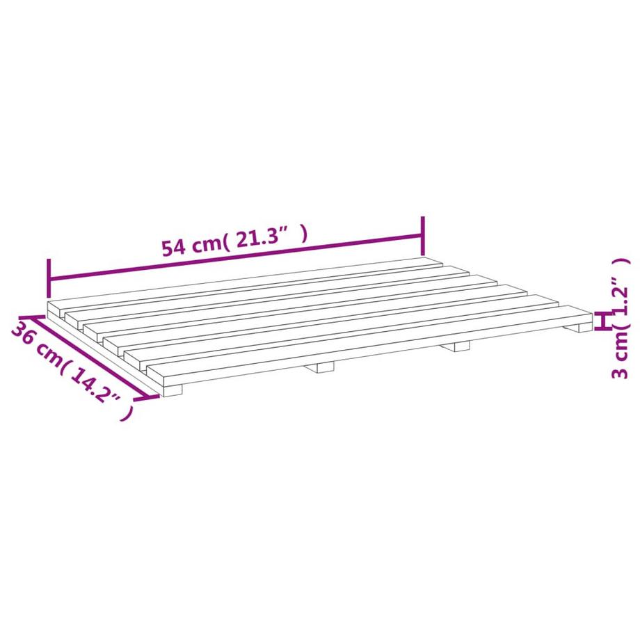 VidaXL Badematte bambus bambus  