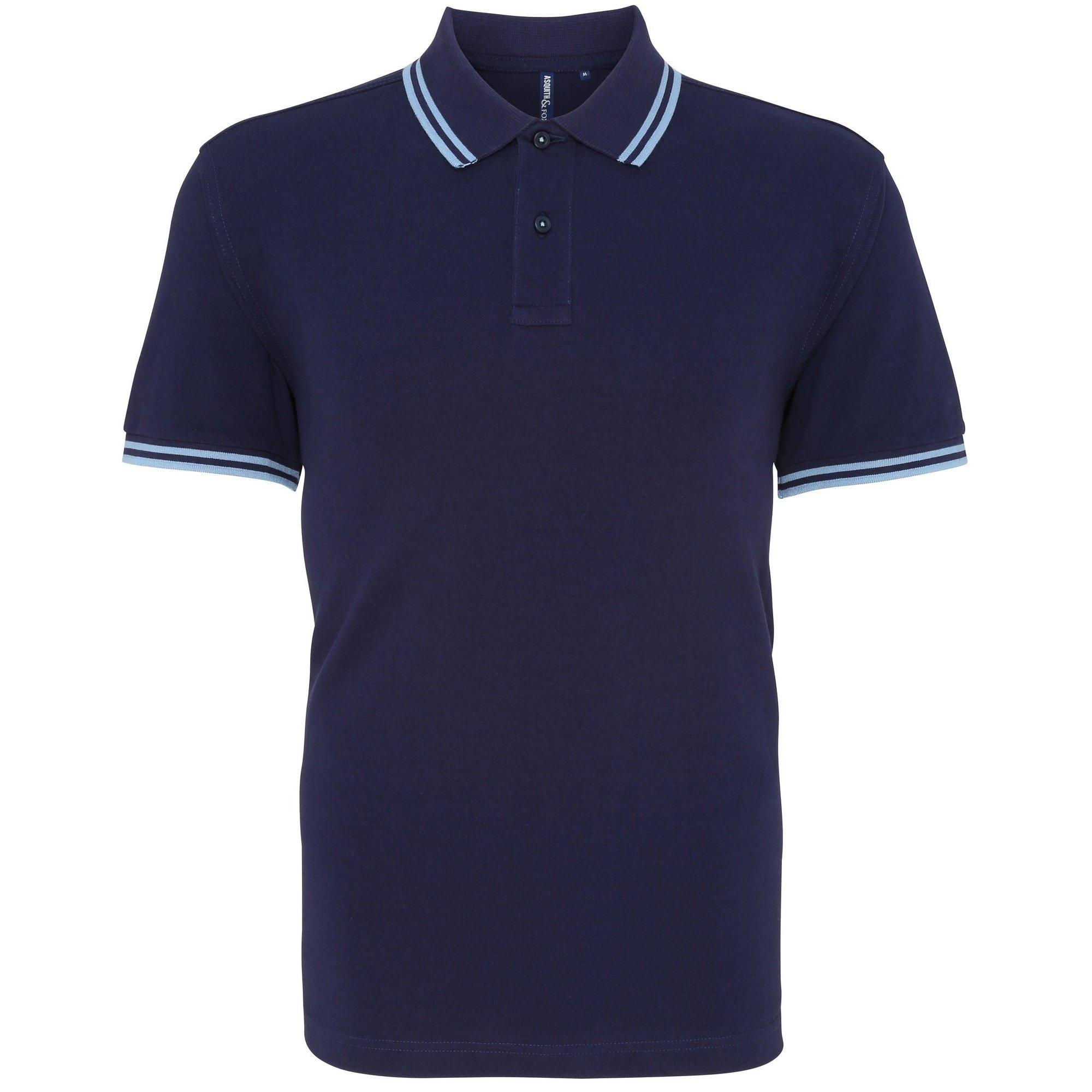 Image of Poloshirt, Kurzärmlig Herren Marine S