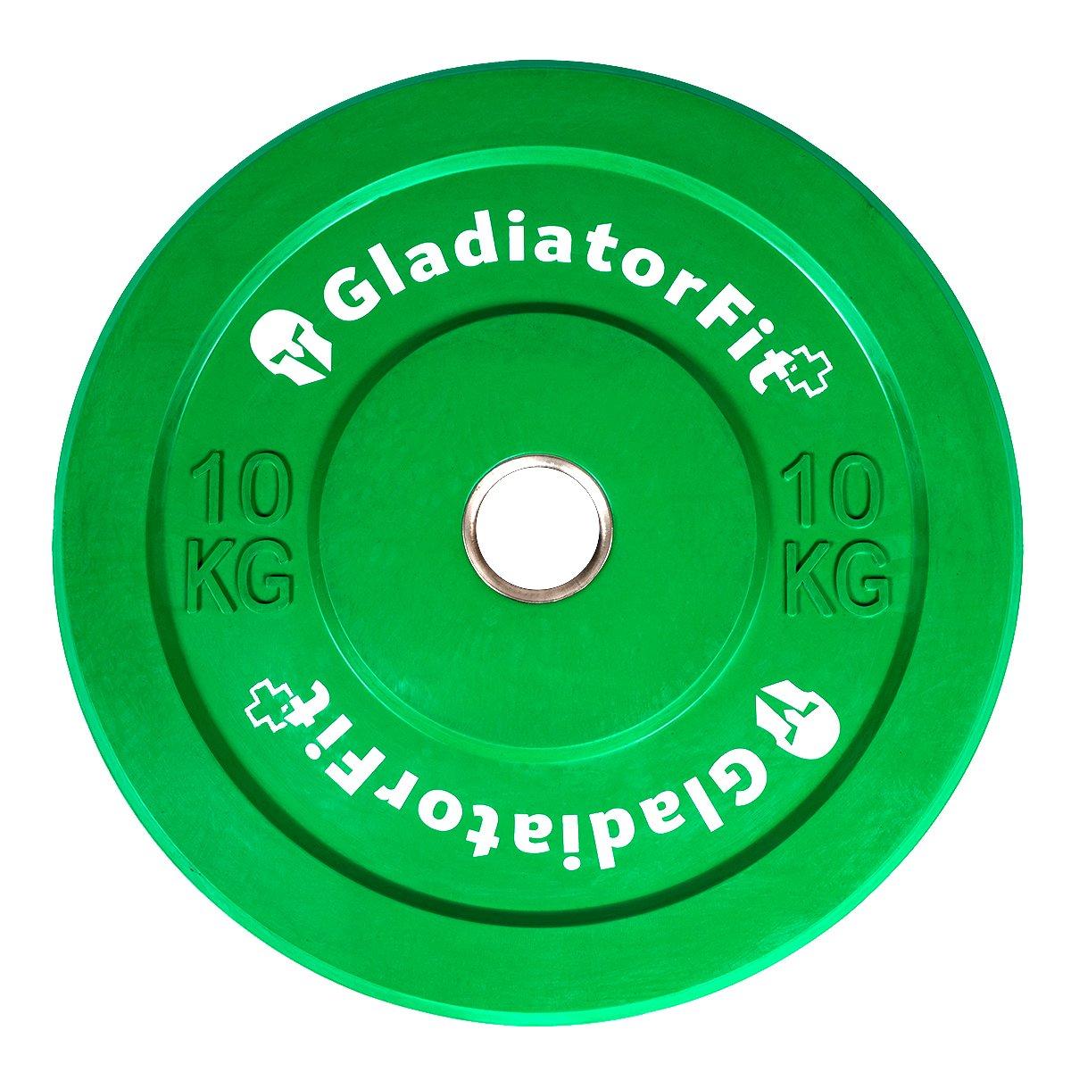 Image of Olympische Scheibe Gummifarbig "bumper Plate" Ø 51mm Unisex Multicolor 10 kg