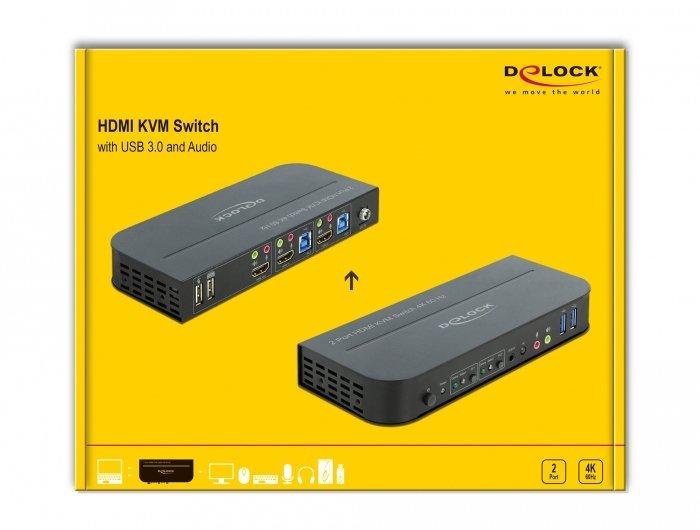 DeLock  11481 switch per keyboard-video-mouse (kvm) Nero 