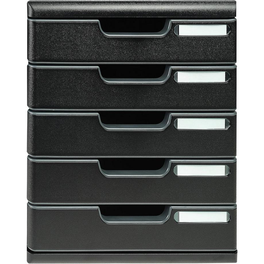 Module de classement Modulo Ecoblack 5 tiroirs fermés