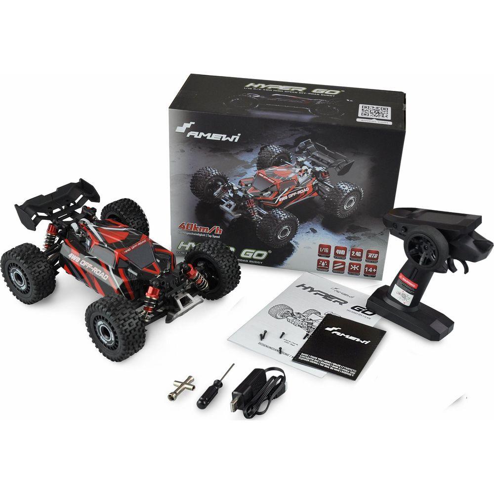 Amewi  Buggy Hyper GO Brushed 4WD, Rot 1:16, RTR 