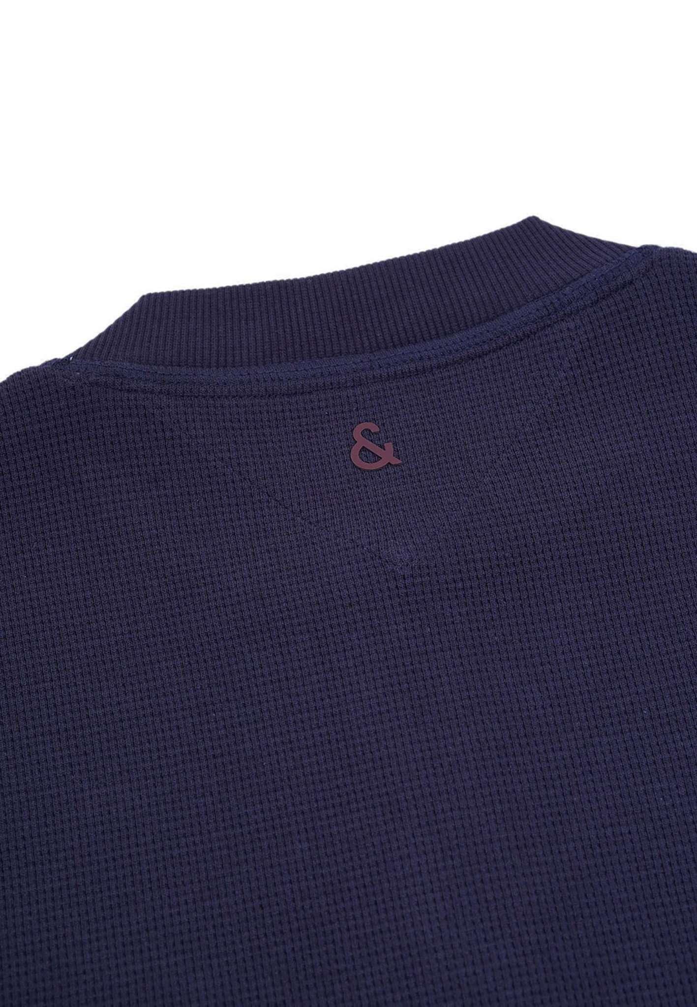 Colours & Sons  Sweatshirt Serafino-Waffle 