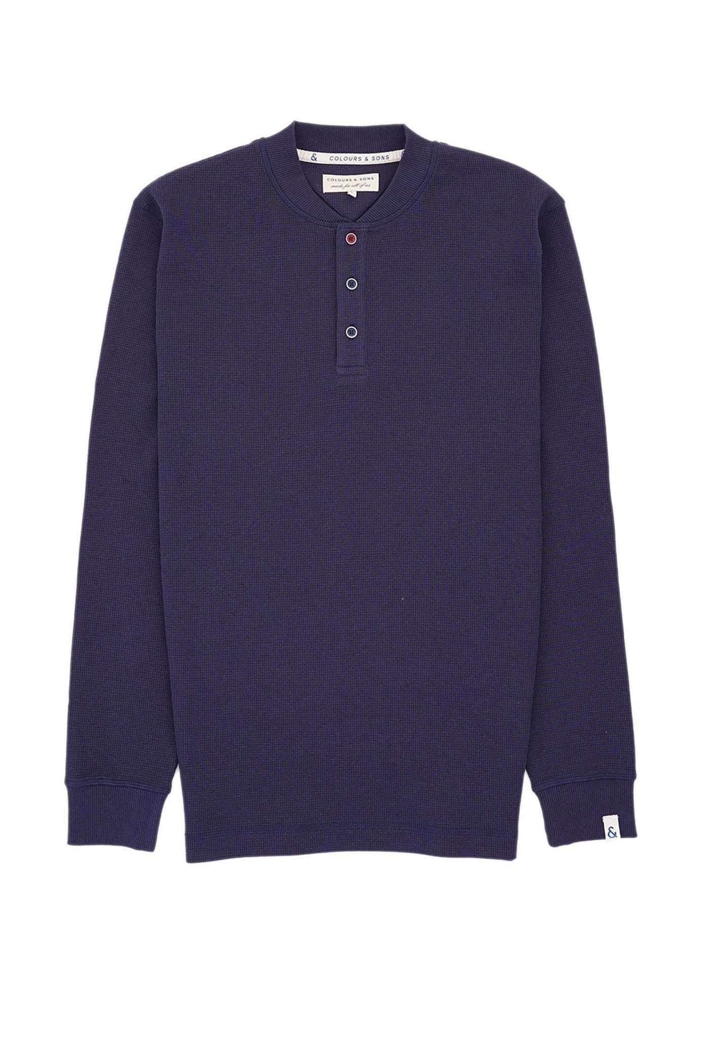 Colours & Sons  Sweatshirt Serafino-Waffle 