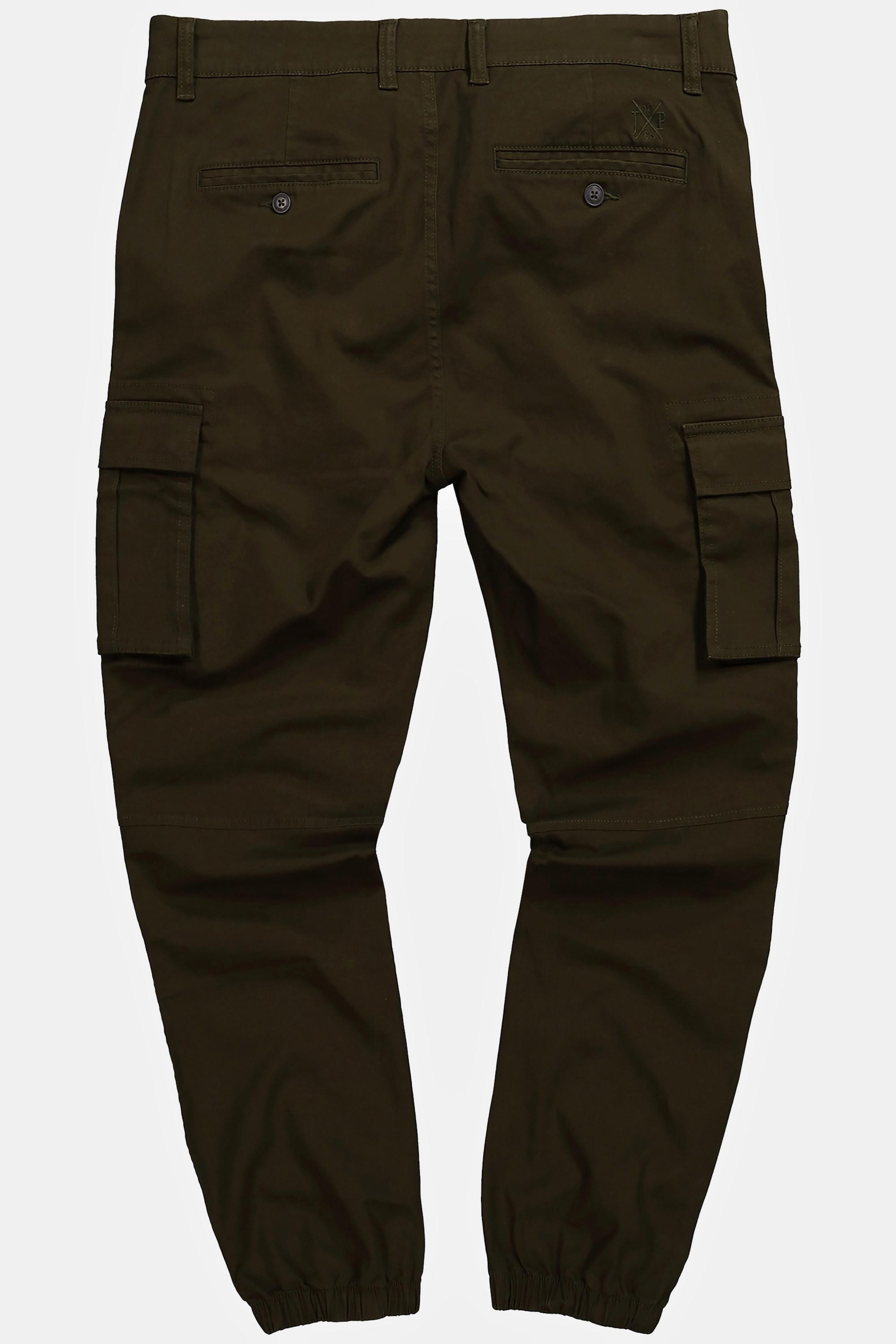 JP1880  Pantaloni cargo con taglio speciale per l'addome e taglio della gamba dritto, disponibili fino alla tg. 70 