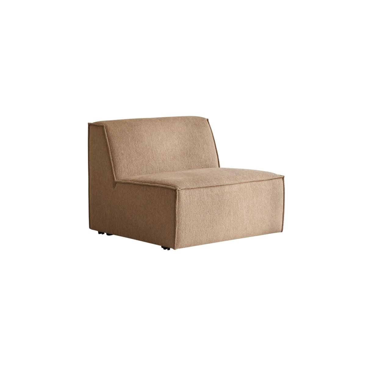 Tikamoon Chauffeuse modulable en tissu camel Dario  