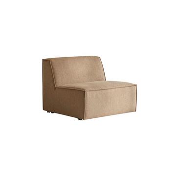 Chauffeuse modulable en tissu camel Dario