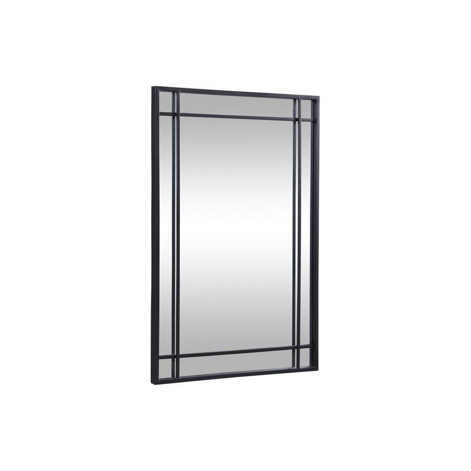Vente-unique Miroir industriel en métal - L.60 x H.86,5 cm - Noir - HISAE  