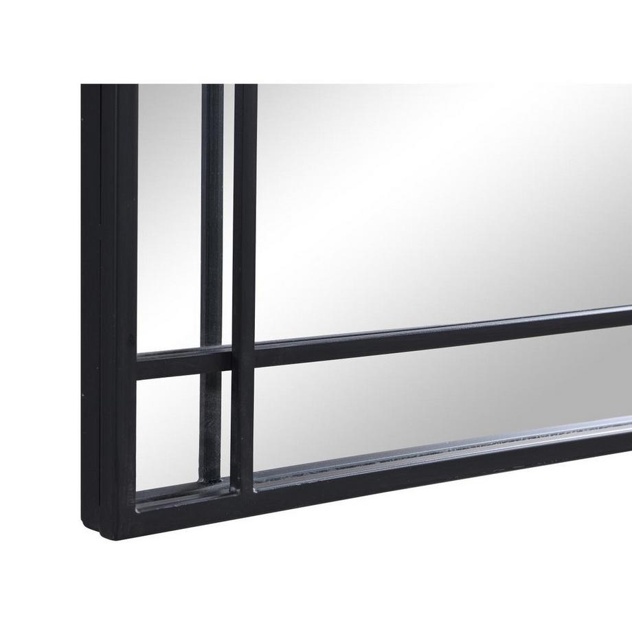 Vente-unique Miroir industriel en métal - L.60 x H.86,5 cm - Noir - HISAE  