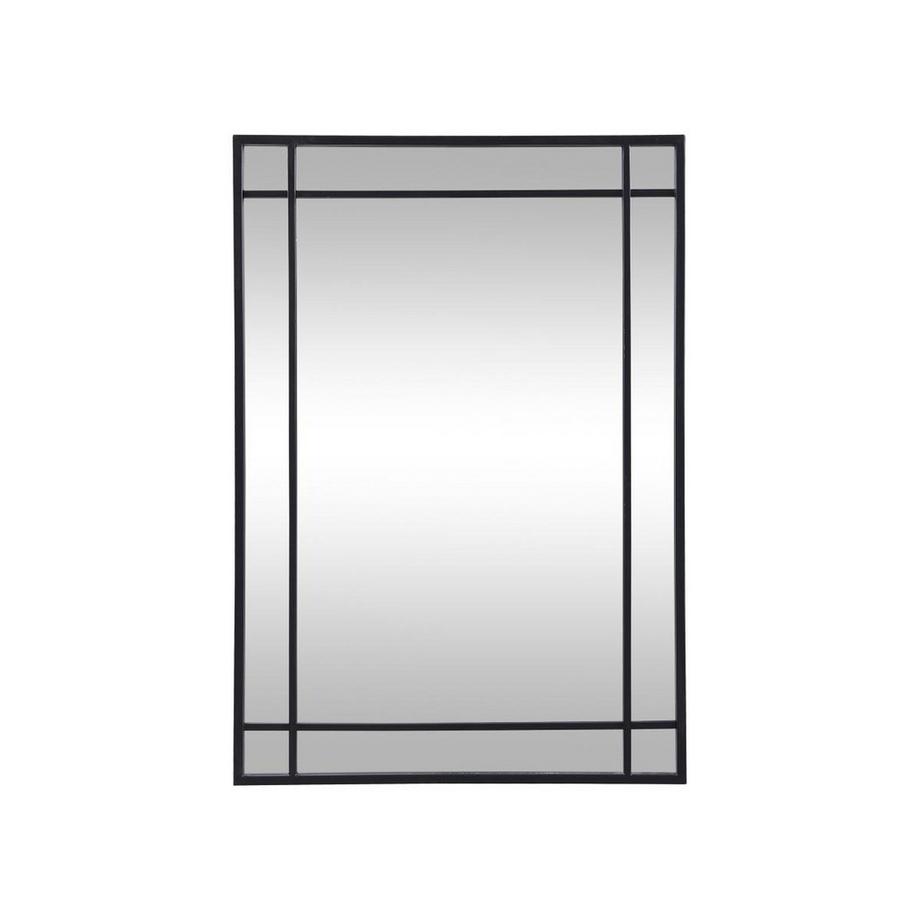Vente-unique Miroir industriel en métal - L.60 x H.86,5 cm - Noir - HISAE  