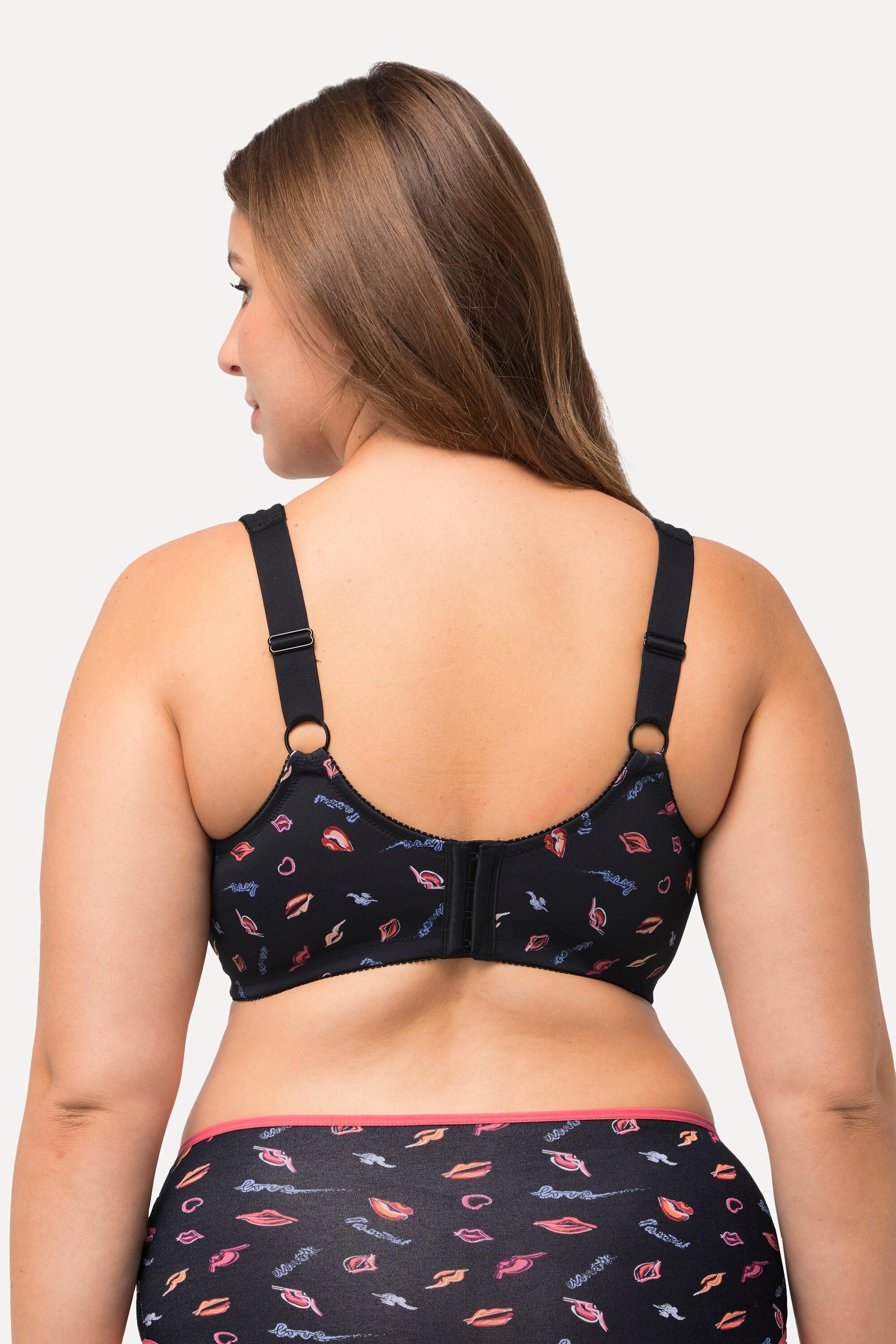 Ulla Popken Reggiseno sostenitivo Labbra senza ferretto Coppa C-F  