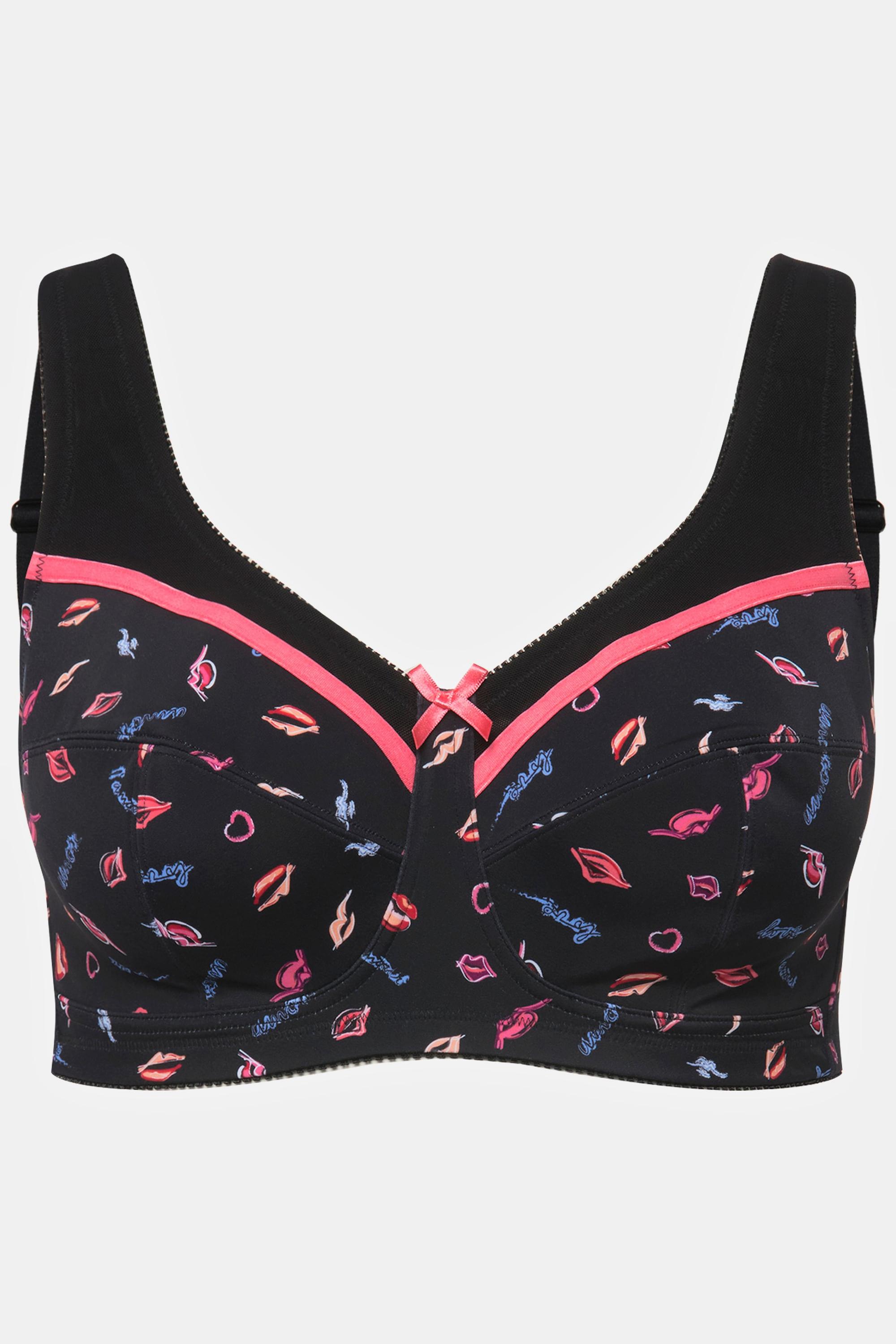 Ulla Popken Reggiseno sostenitivo Labbra senza ferretto Coppa C-F  