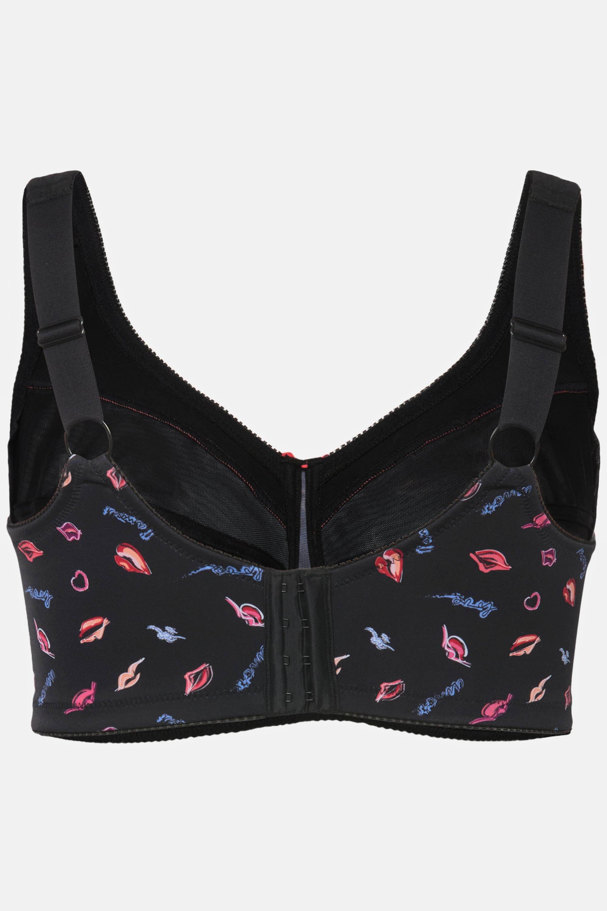 Ulla Popken Reggiseno sostenitivo Labbra senza ferretto Coppa C-F  