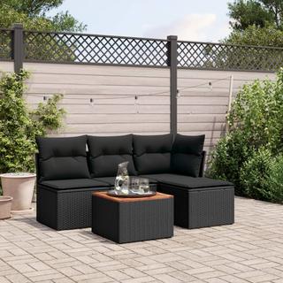 VidaXL set divano da giardino Polirattan  