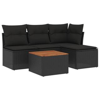 VidaXL set divano da giardino Polirattan  