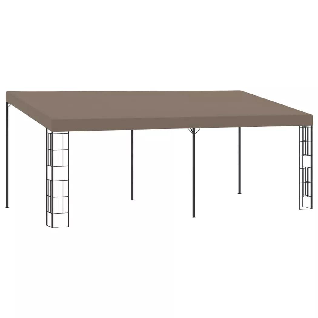 Vidaxl - Belvédère mural 6x3 m Taupe Tissu