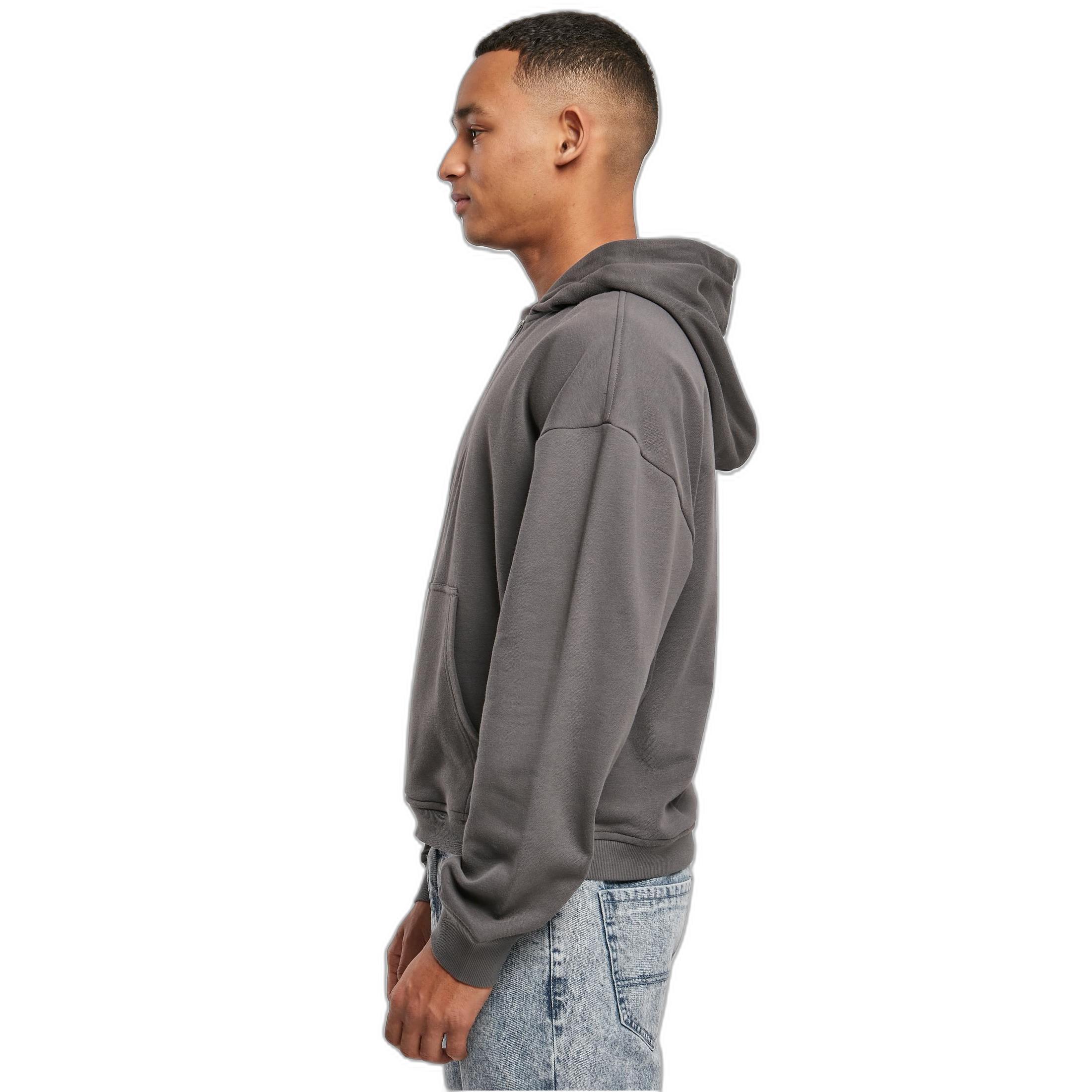 URBAN CLASSICS  kapuzenpullover mit reißverschluss boxy gt 