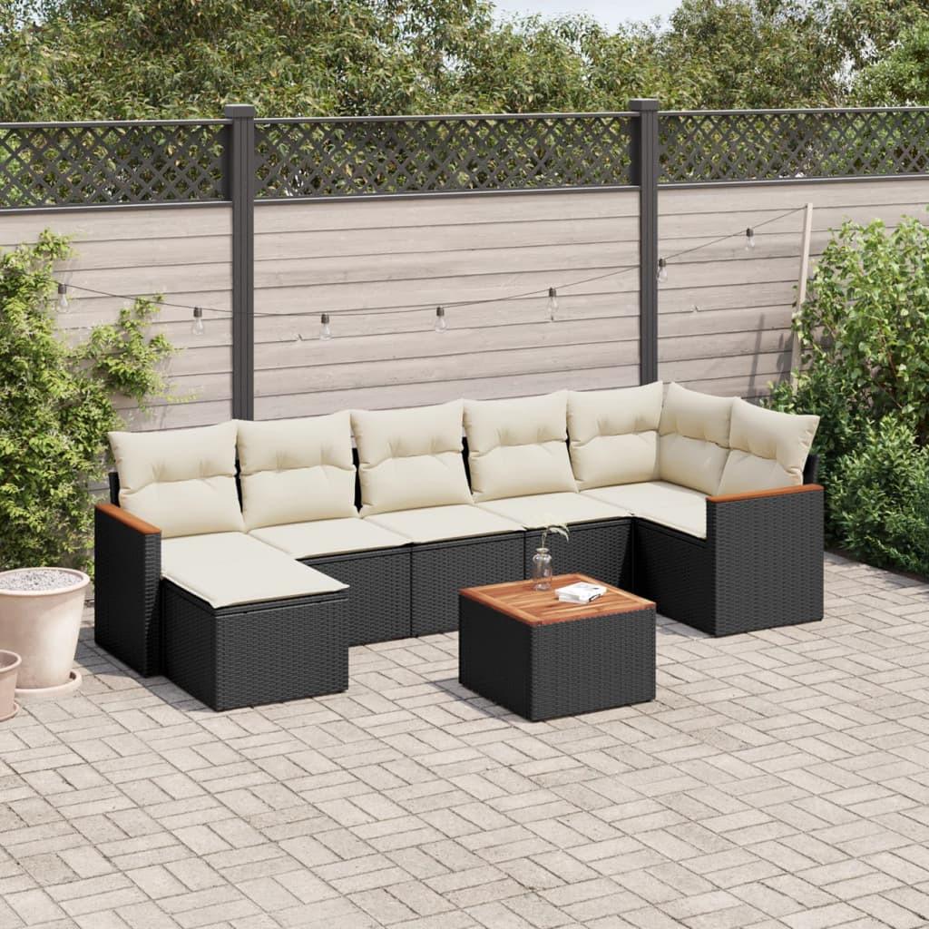 VidaXL set divano da giardino Polirattan  