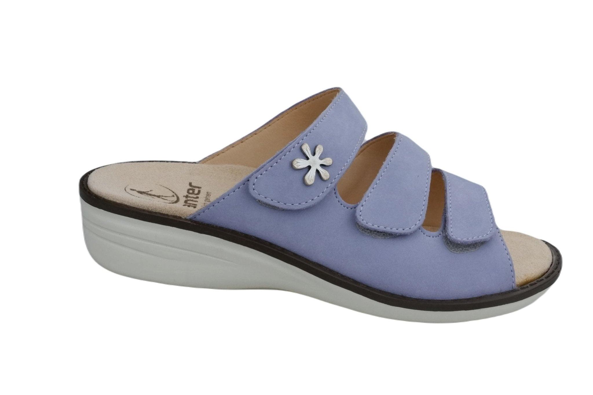 Image of Hera - Nubuk Sandale Damen Violett 37