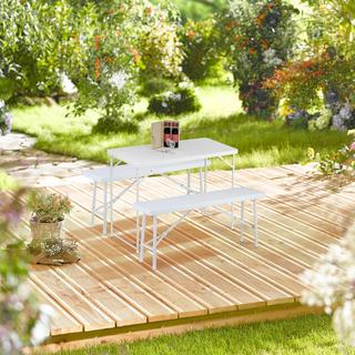 B2X Table de jardin pliante, réglable en hauteur  