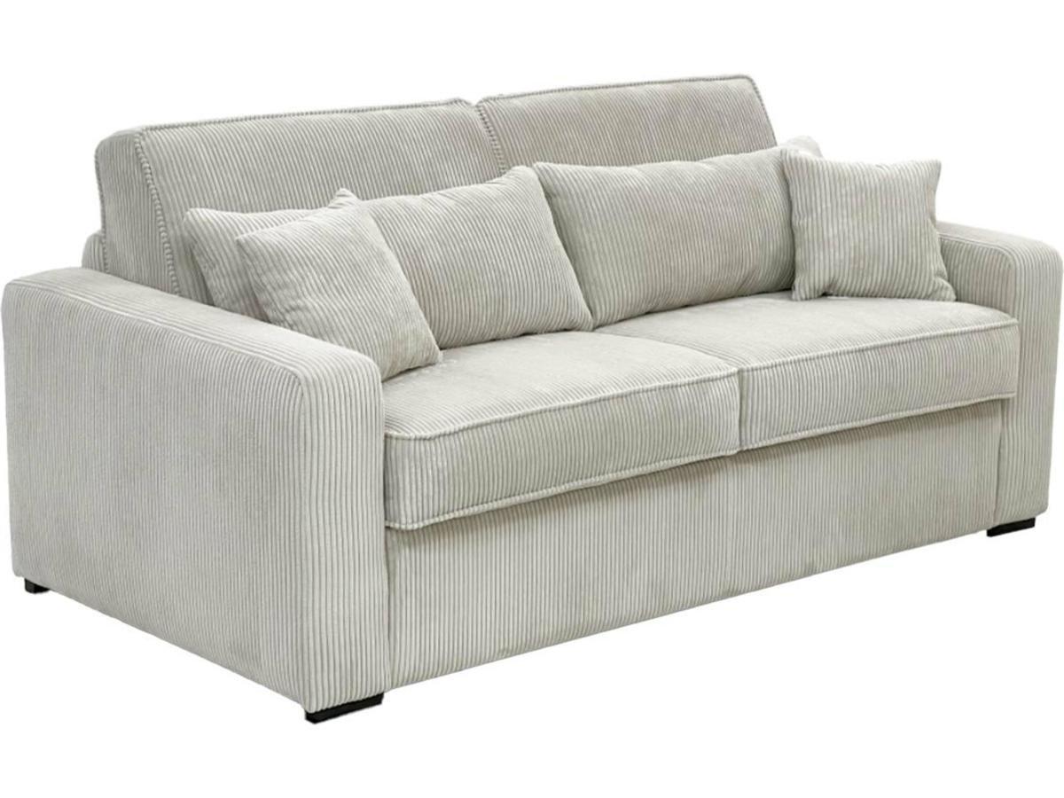 Image of Schlafsofa mit Matratze 4-Sitzer - Liegefläche 160 cm - Matratze 18 cm - Cord - - MONDOVI Schlafsofa mit Matratze 4-Sitzer - Liegefläche 160 cm - Matratze 18 cm - Cord - - MONDOVI