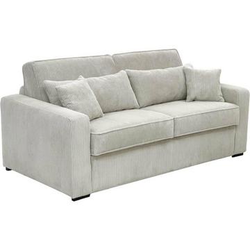 Schlafsofa mit Matratze 4-Sitzer - Liegefläche 160 cm - Matratze 18 cm - Cord - - MONDOVI