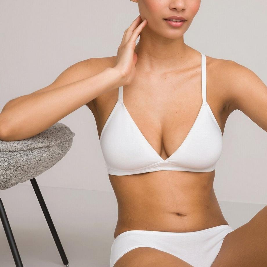 La Redoute Collections Soutien-gorge triangle tout coton uni Cottone  