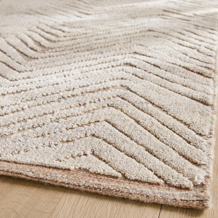 AM.PM Teppich Nykare mit Fischgratmuster  