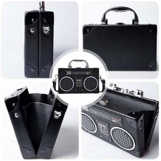 Only-bags.store Vintage Radio geformte Umhängetasche  