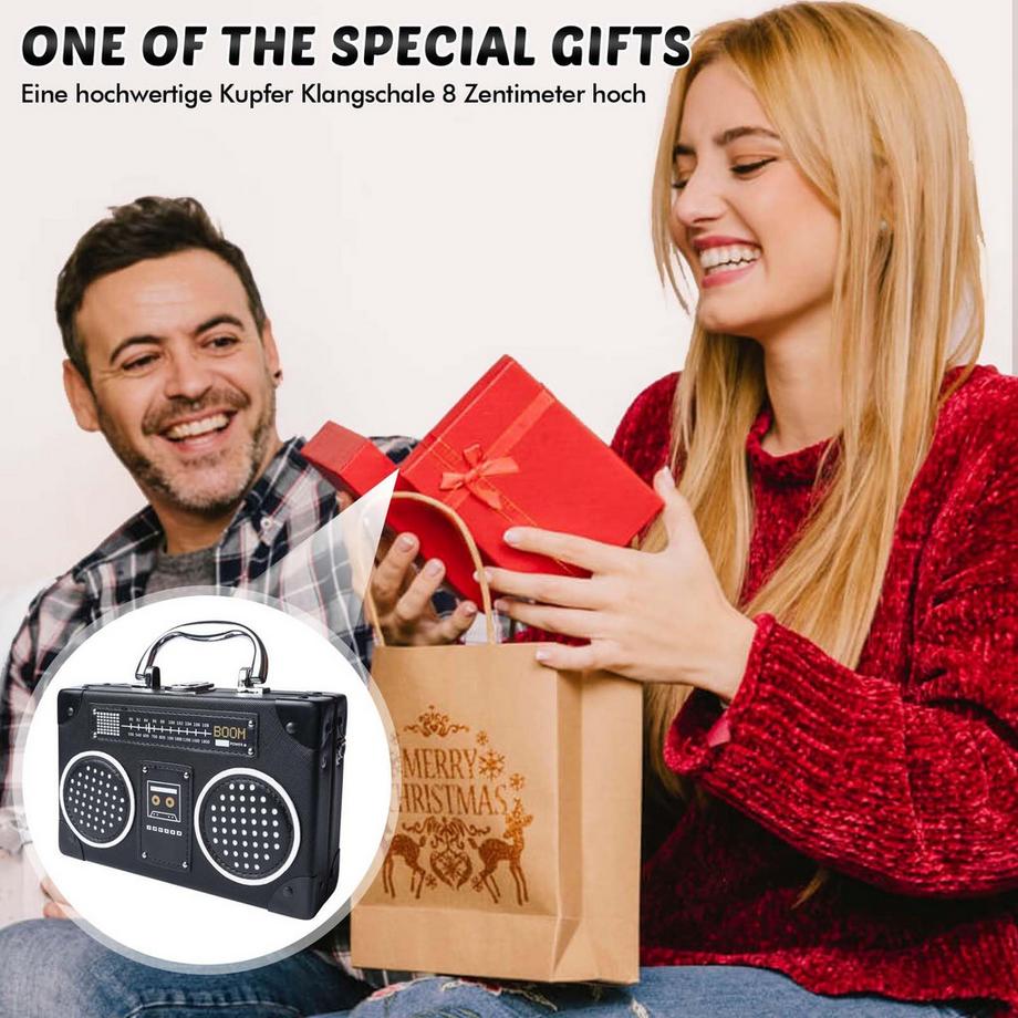 Only-bags.store Borsa a Tracolla a Forma di Radio Vintage  