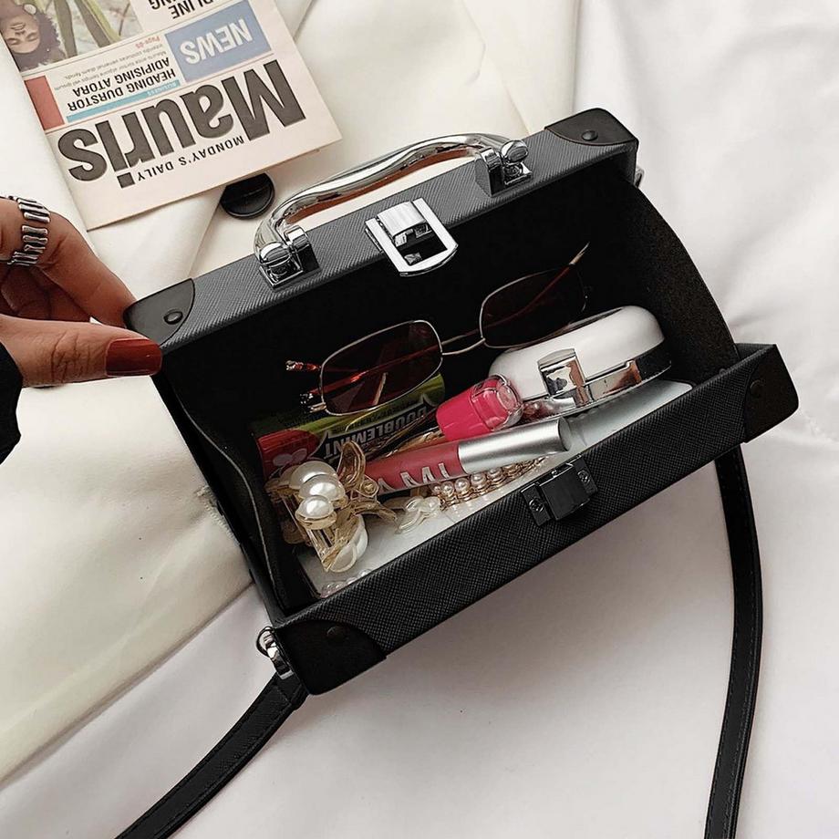 Only-bags.store Borsa a Tracolla a Forma di Radio Vintage  