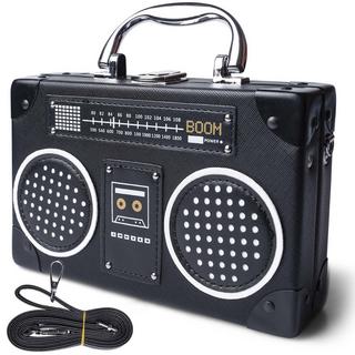 Only-bags.store Vintage Radio geformte Umhängetasche  