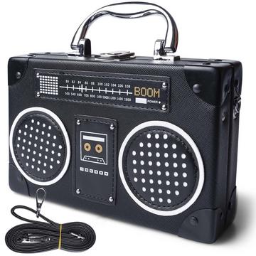 Vintage Radio geformte Umhängetasche