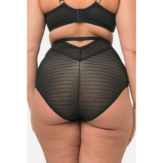 Ulla Popken Culotte Maxi Dentelle Argentée Microfibres  