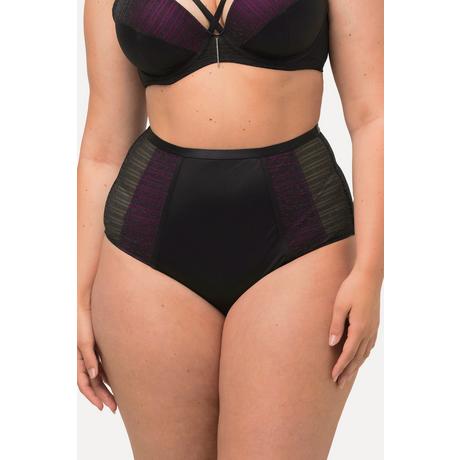 Ulla Popken Culotte Maxi Dentelle Argentée Microfibres  