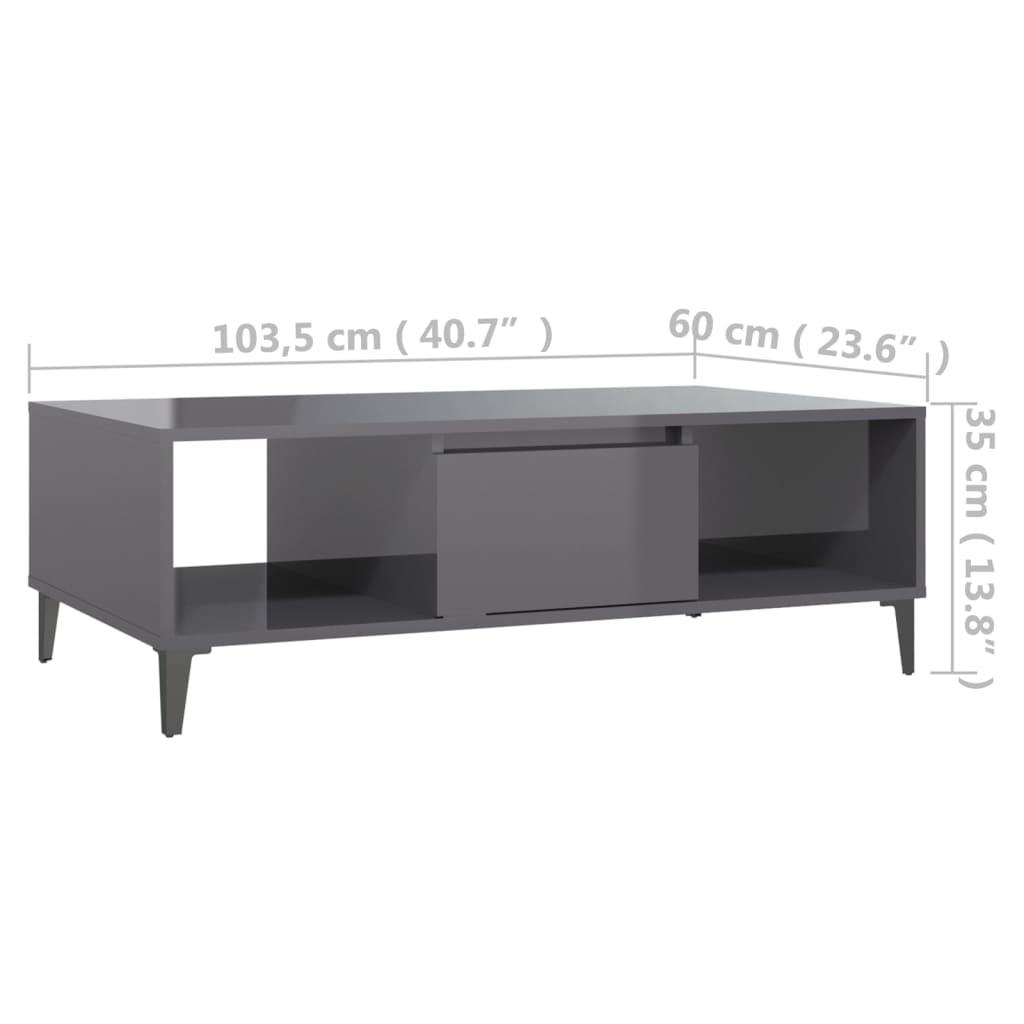 VidaXL Table basse bois d'ingénierie  