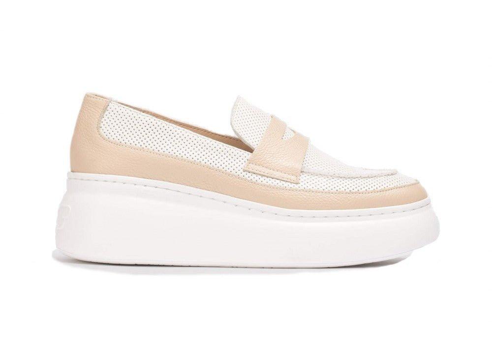 Image of Nora - Leder Mokassin Damen Beige 42