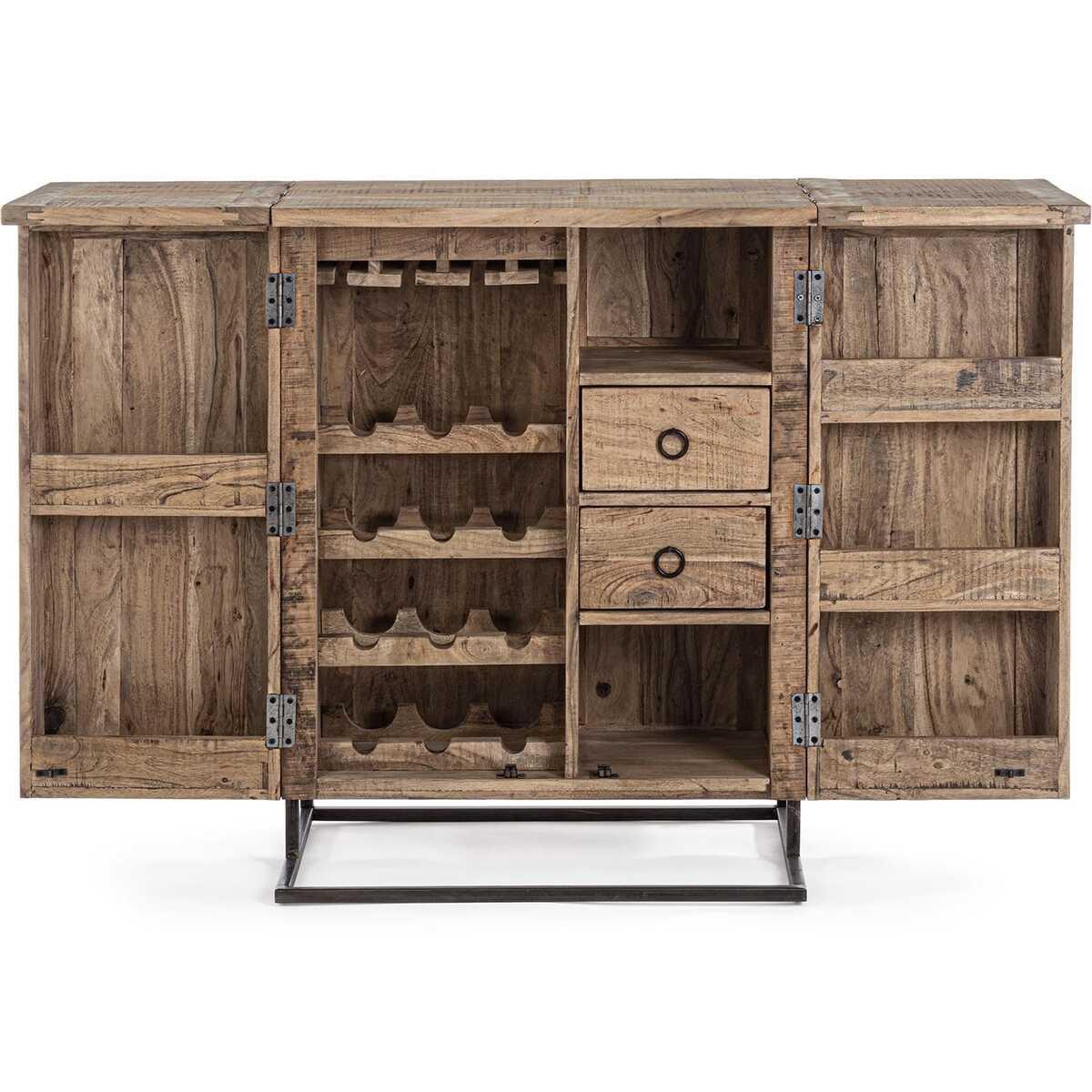 mutoni Armoire à vin Elmer 2 portes 80x99  