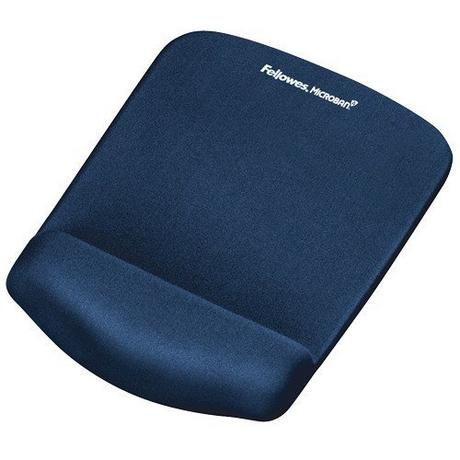 Fellowes  FELLOWES Mausmatte Plushtouch 9287302 blau, mit Handgelenkauflage 