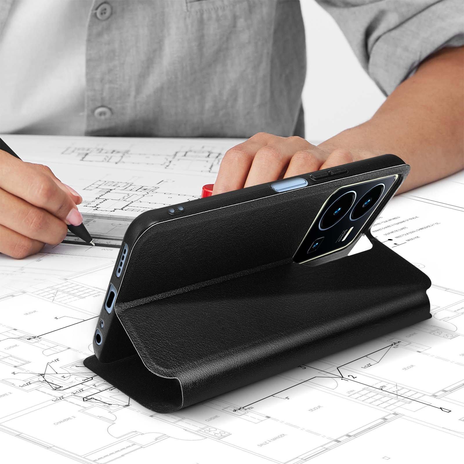 MYWAY  Etui Vivo Y22s et Y35 MyWay Noir 