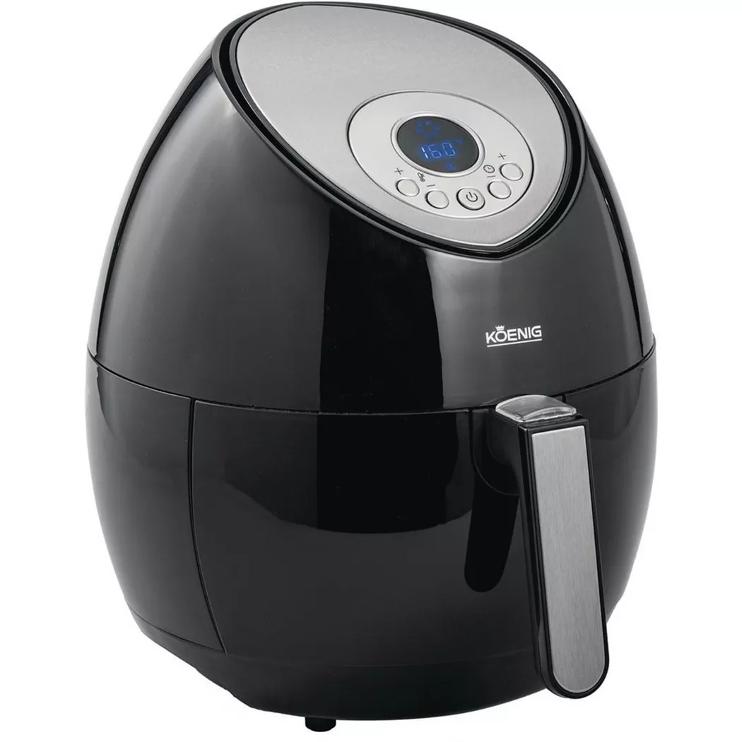 König – Heissluft-Fritteuse Quick & Pure 3 1 kg, Schwarz