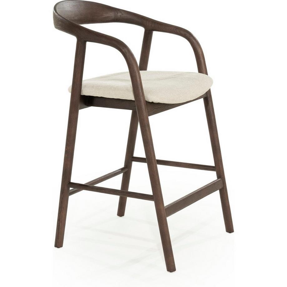 mutoni Chaise de bar Rayven marron - low  