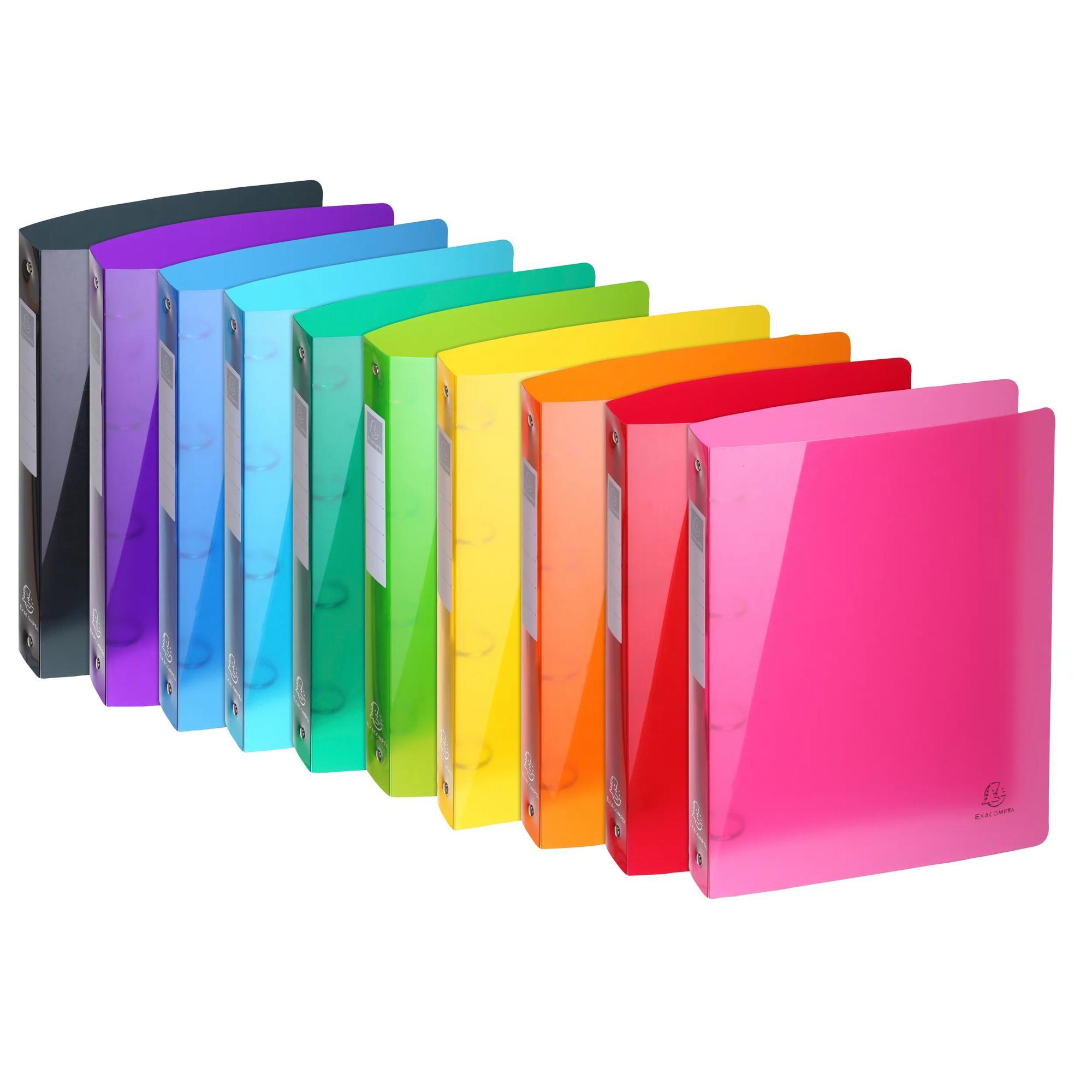 Image of Mittelfestes Ringbuch 4 Ringe, aus Polypropylen 700µ, Iderama PP- A4 Maxi - x 10 Mittelfestes Ringbuch 4 Ringe, aus Polypropylen 700µ, Iderama PP- A4 Maxi - x 10