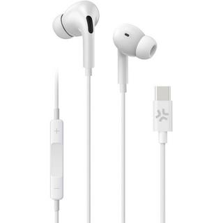 Celly  UP1200 Stereo-Headset In-Ear USB-C Weiß 
