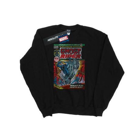 MARVEL  Ghost Rider Distressed Comic Cover Sweatshirt 