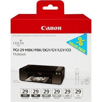 Canon  CANON Multip. MBK/PBK/DGY/GY/LGY/CO PGI-29 MultG PIXMA Pro-1 6x36ml 