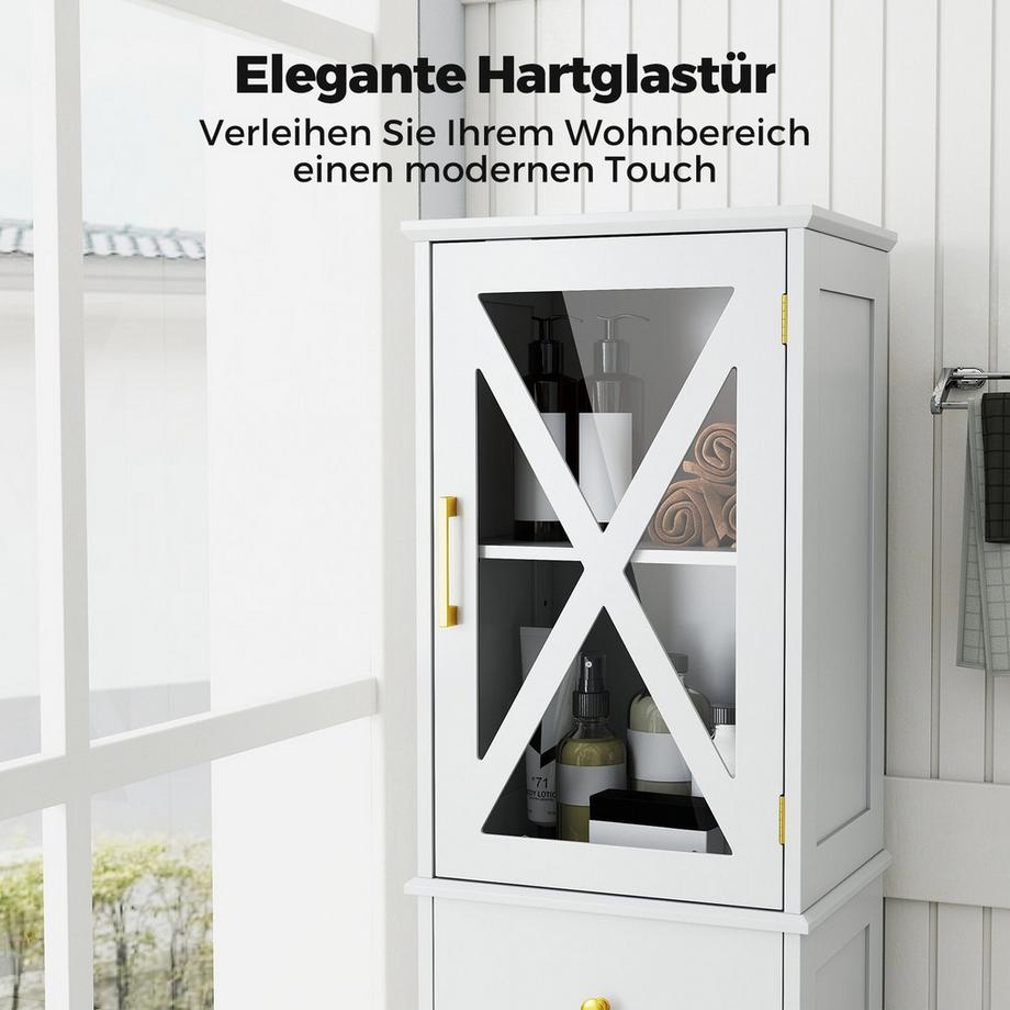 Northix Mobiletto da bagno con ripiani regolabili  